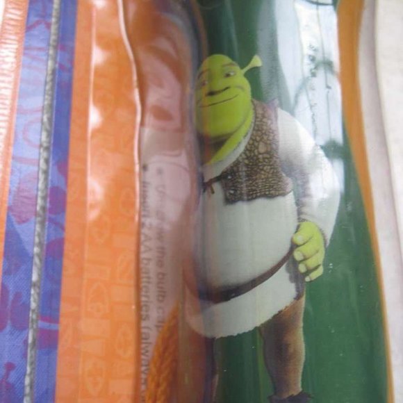 Dreamworks' Shrek Ultra Bright Flashlight Torch Flash Light Orange Green Ogre - Picture 11 of 13